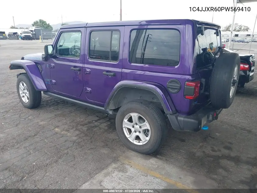 2023 Jeep Wrangler 4Xe Rubicon 4X4 VIN: 1C4JJXR60PW569410 Lot: 45674132