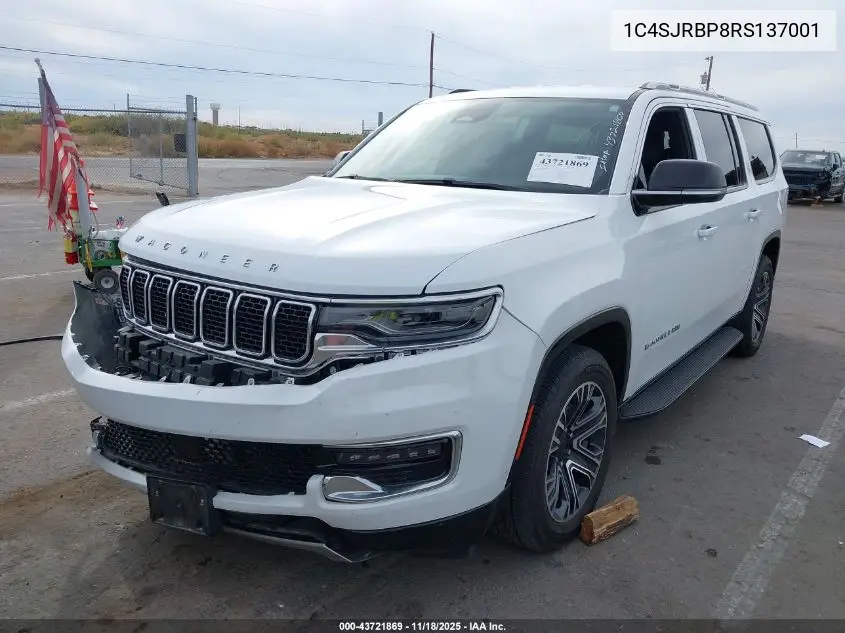 1C4SJRBP8RS137001 2024 Jeep Wagoneer L Series Ii 4X2