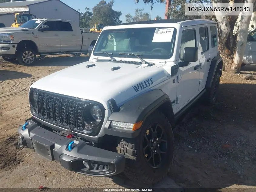 1C4RJXN65RW148343 2024 Jeep Wrangler 4Xe Willys 4Xe