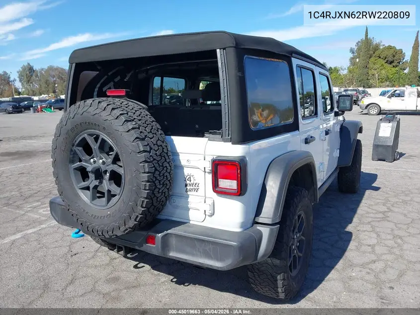 2024 Jeep Wrangler 4Xe Willys 4Xe VIN: 1C4RJXN62RW220809 Lot: 45019663