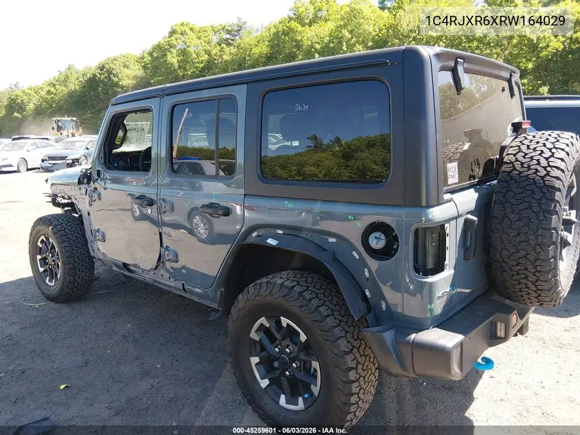 2024 Jeep Wrangler 4Xe Rubicon 4Xe VIN: 1C4RJXR6XRW164029 Lot: 45259601