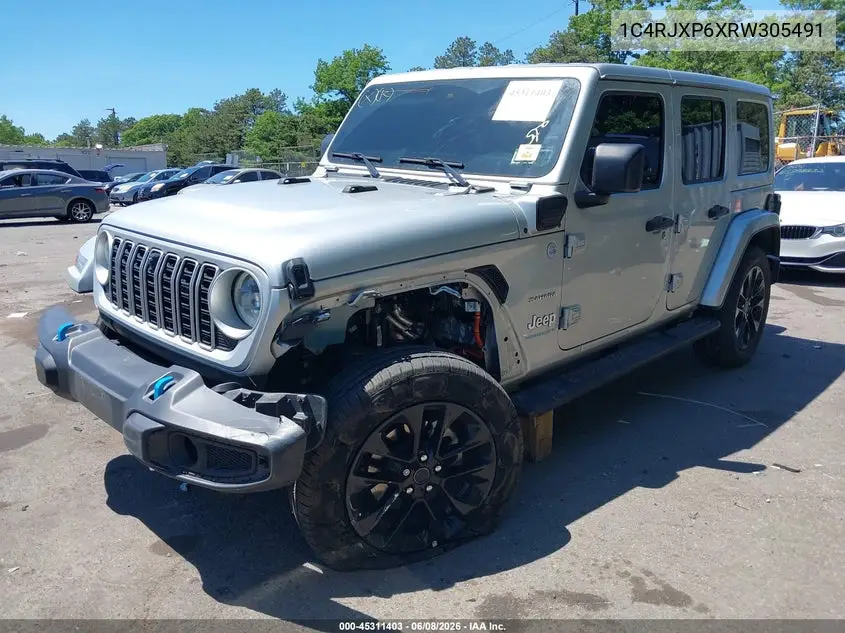 2024 Jeep Wrangler 4Xe Sahara 4Xe VIN: 1C4RJXP6XRW305491 Lot: 45311403