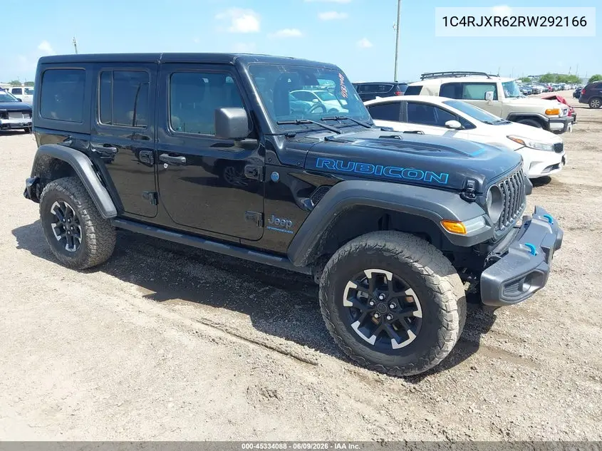 2024 Jeep Wrangler 4Xe Rubicon 4Xe VIN: 1C4RJXR62RW292166 Lot: 45334088