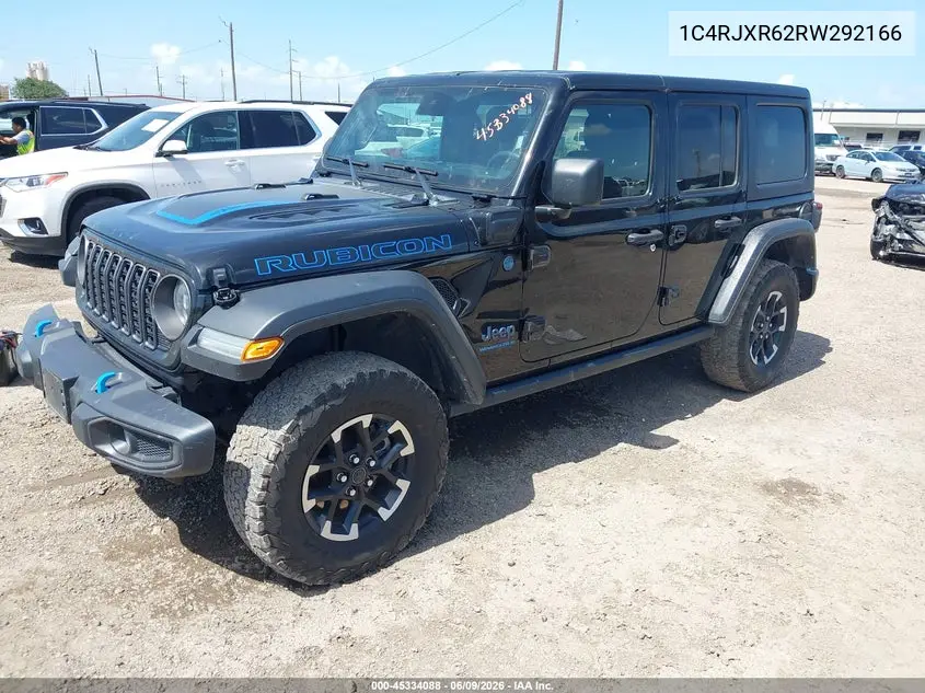 2024 Jeep Wrangler 4Xe Rubicon 4Xe VIN: 1C4RJXR62RW292166 Lot: 45334088