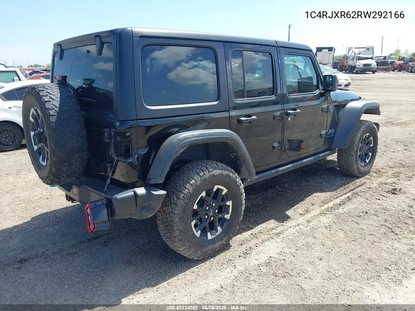 2024 Jeep Wrangler 4Xe Rubicon 4Xe VIN: 1C4RJXR62RW292166 Lot: 45334088