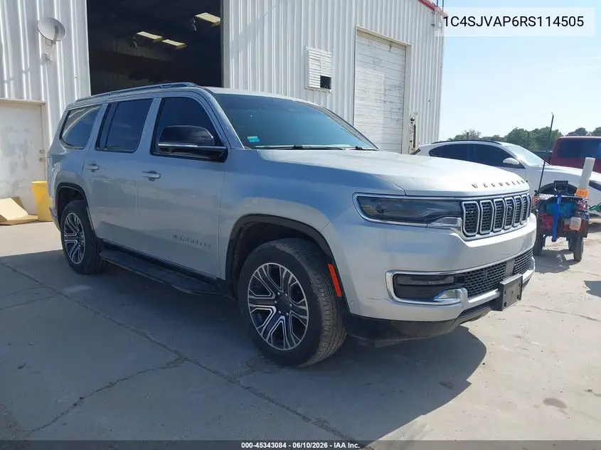 2024 Jeep Wagoneer Series I 4X4 VIN: 1C4SJVAP6RS114505 Lot: 45343084