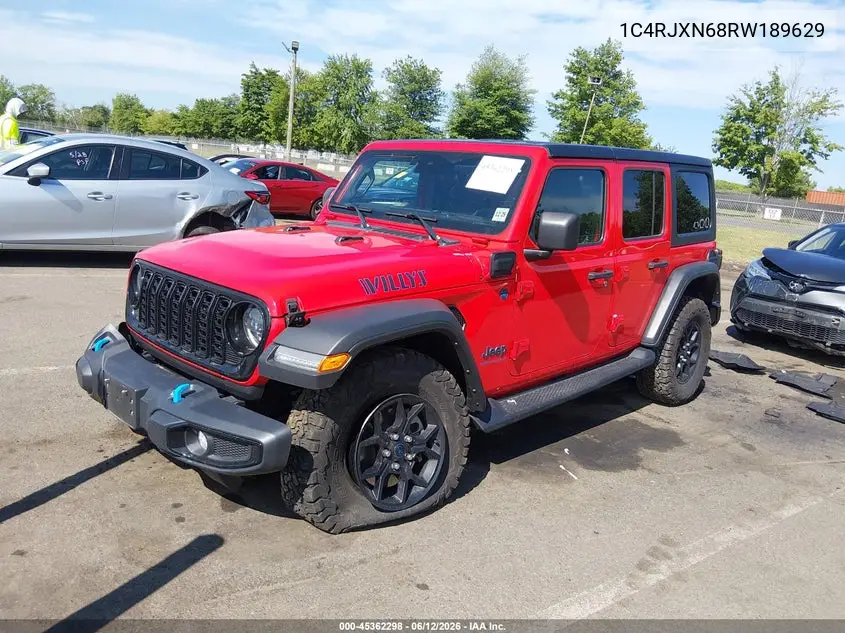 2024 Jeep Wrangler 4Xe Willys 4Xe VIN: 1C4RJXN68RW189629 Lot: 45362298