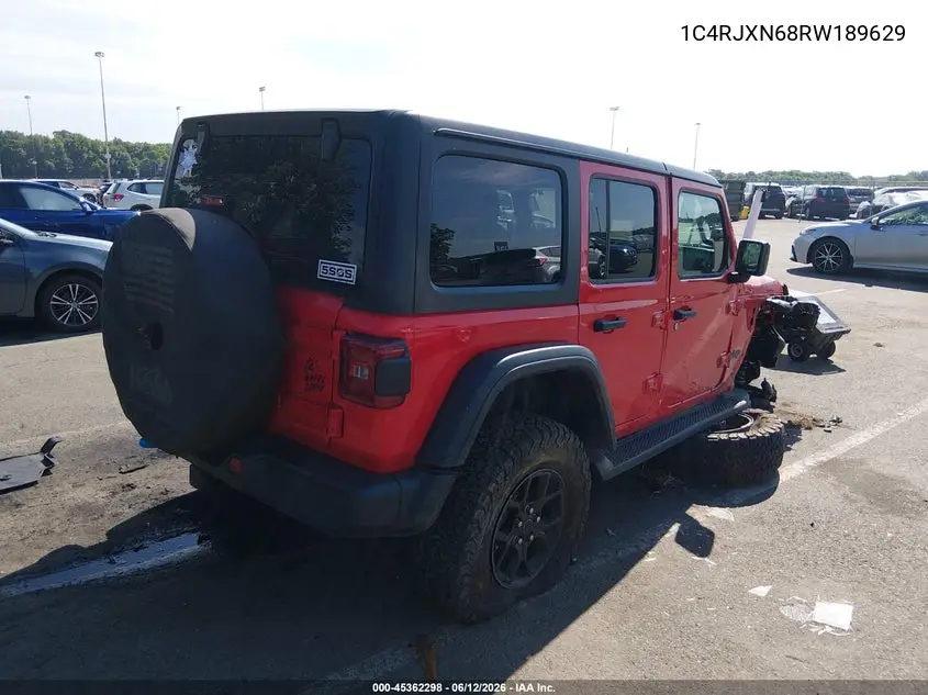 2024 Jeep Wrangler 4Xe Willys 4Xe VIN: 1C4RJXN68RW189629 Lot: 45362298