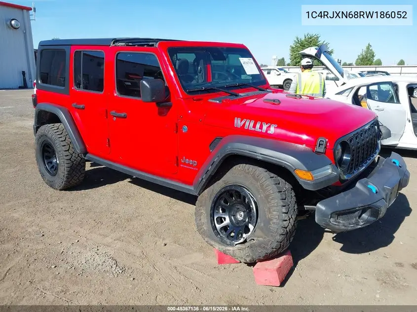 2024 Jeep Wrangler 4Xe Willys 4Xe VIN: 1C4RJXN68RW186052 Lot: 45367136