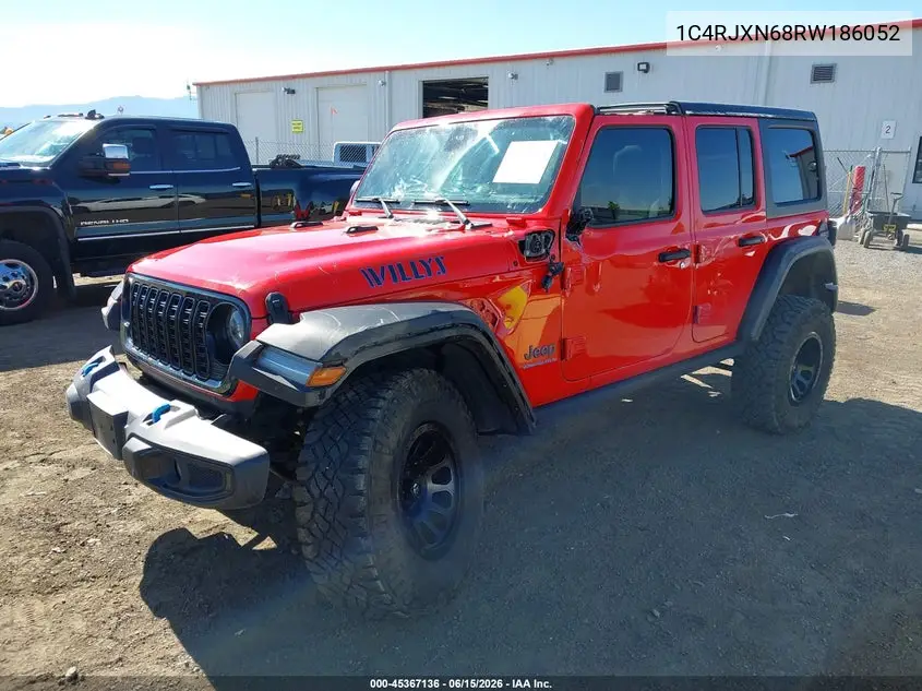 2024 Jeep Wrangler 4Xe Willys 4Xe VIN: 1C4RJXN68RW186052 Lot: 45367136