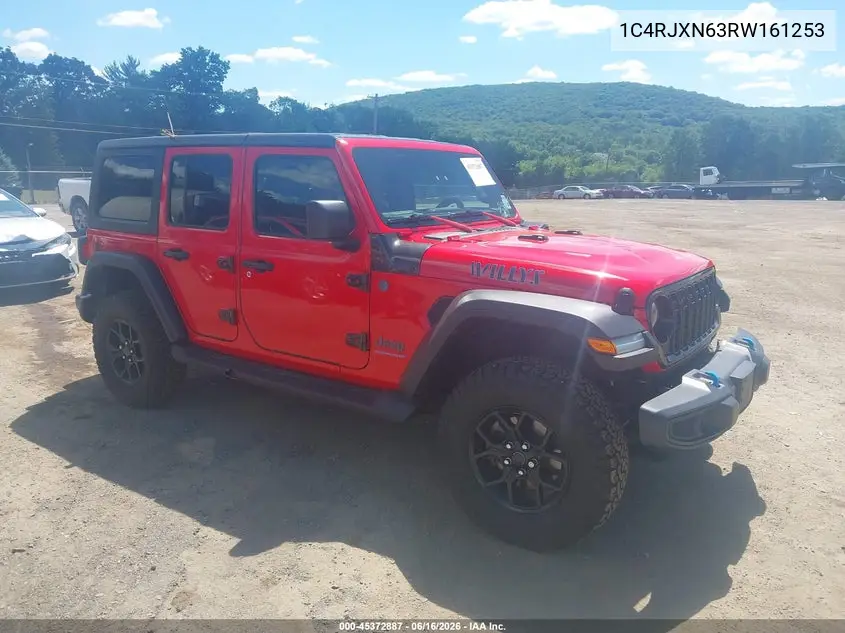 2024 Jeep Wrangler 4Xe Willys 4Xe VIN: 1C4RJXN63RW161253 Lot: 45372887
