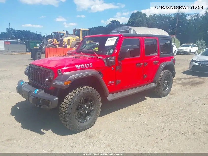 2024 Jeep Wrangler 4Xe Willys 4Xe VIN: 1C4RJXN63RW161253 Lot: 45372887