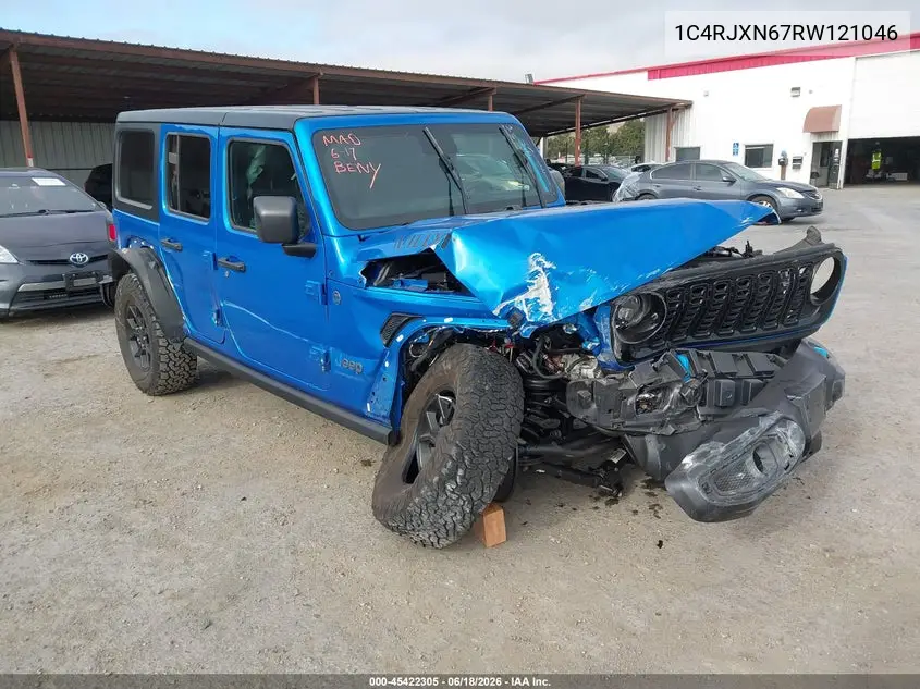 2024 Jeep Wrangler 4Xe Willys 4Xe VIN: 1C4RJXN67RW121046 Lot: 45422305