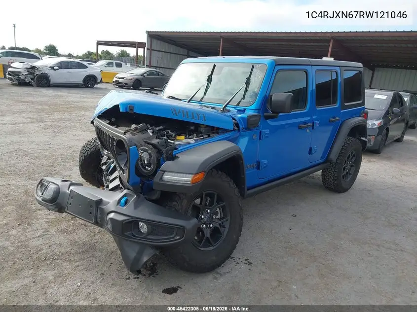 2024 Jeep Wrangler 4Xe Willys 4Xe VIN: 1C4RJXN67RW121046 Lot: 45422305