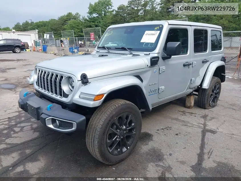2024 Jeep Wrangler 4Xe Sahara 4Xe VIN: 1C4RJXP63RW229726 Lot: 45449007