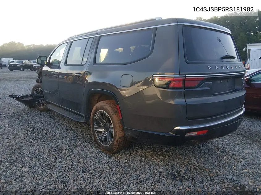 2024 Jeep Wagoneer L Series Ii 4X4 VIN: 1C4SJSBP5RS181982 Lot: 45484115