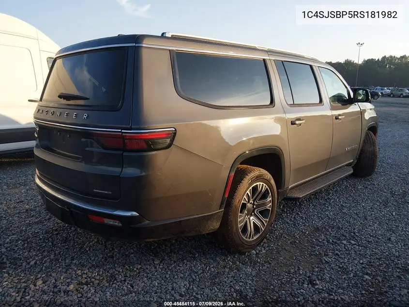 2024 Jeep Wagoneer L Series Ii 4X4 VIN: 1C4SJSBP5RS181982 Lot: 45484115