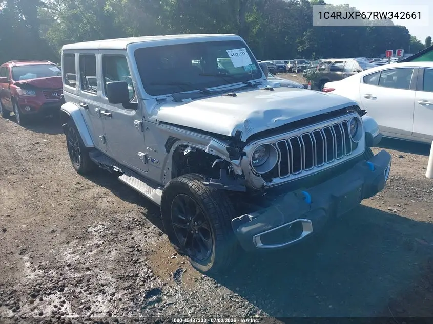 2024 Jeep Wrangler 4Xe Sahara 4Xe VIN: 1C4RJXP67RW342661 Lot: 45487333