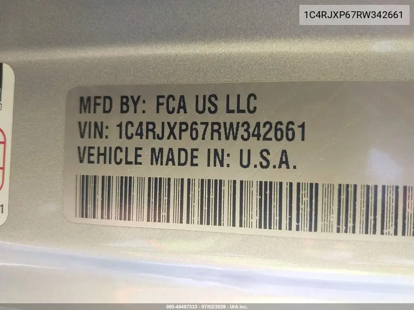 2024 Jeep Wrangler 4Xe Sahara 4Xe VIN: 1C4RJXP67RW342661 Lot: 45487333
