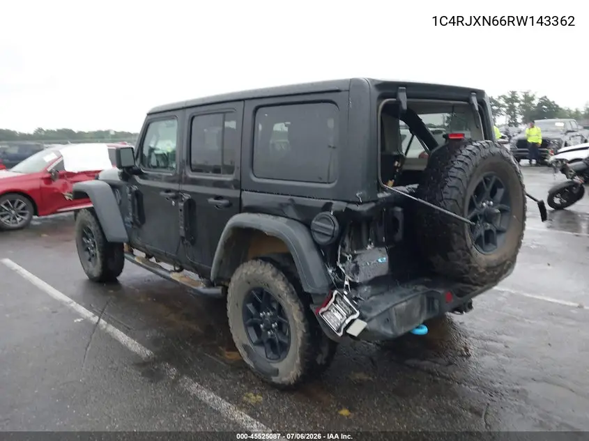 2024 Jeep Wrangler 4Xe Willys 4Xe VIN: 1C4RJXN66RW143362 Lot: 45525087