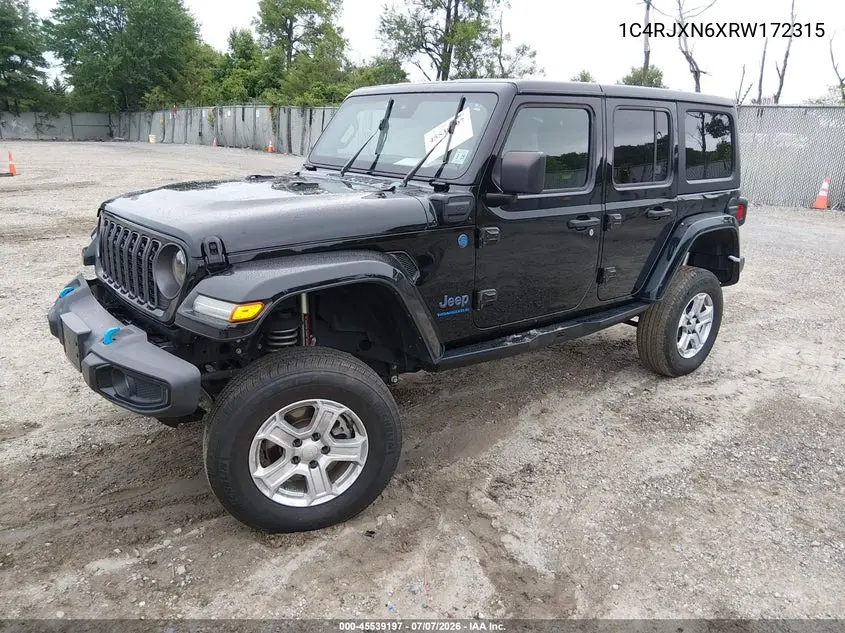 2024 Jeep Wrangler 4Xe Sport S 4Xe VIN: 1C4RJXN6XRW172315 Lot: 45539197