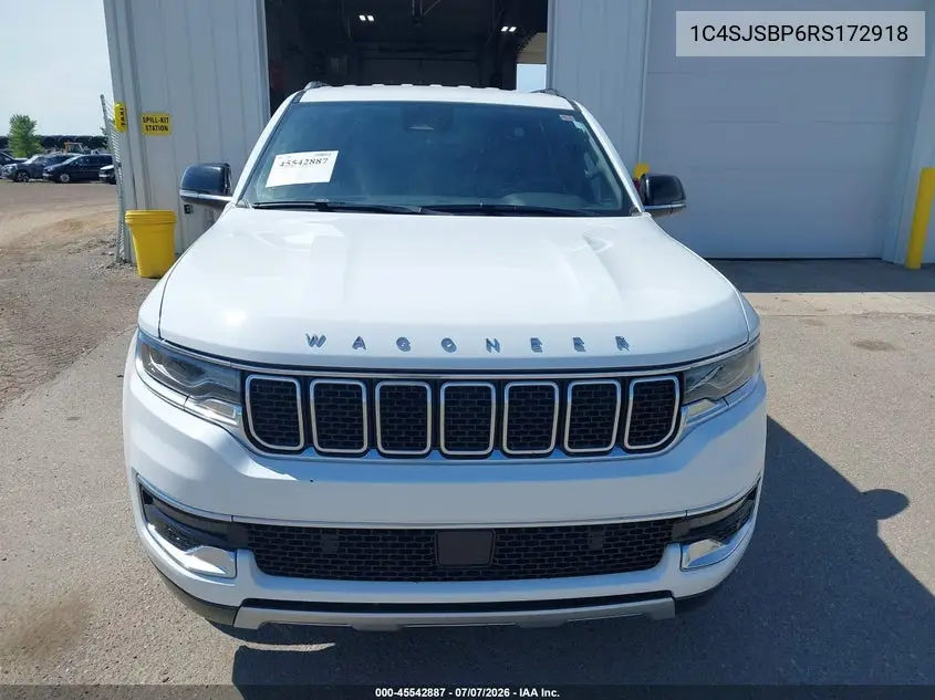 2024 Jeep Wagoneer L Series Ii 4X4 VIN: 1C4SJSBP6RS172918 Lot: 45542887