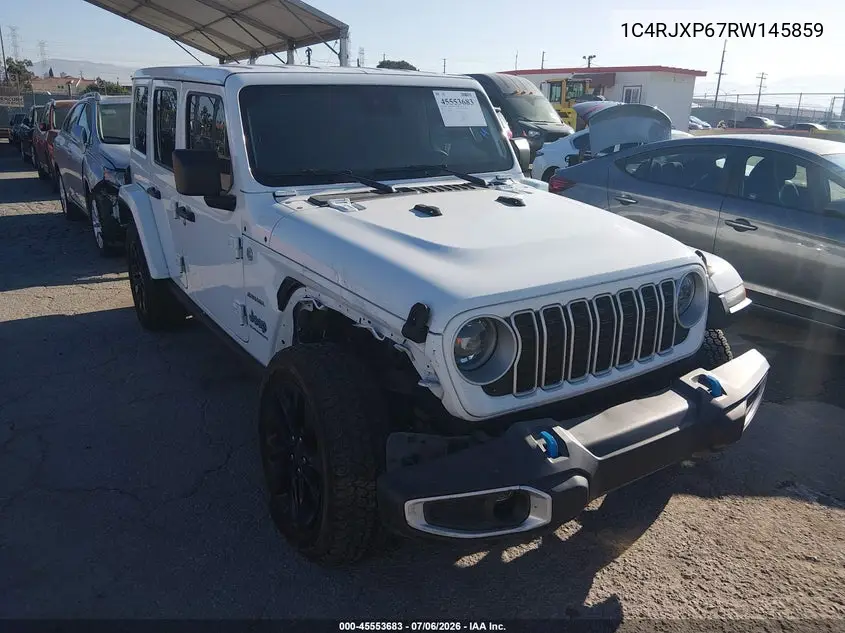 2024 Jeep Wrangler 4Xe Sahara 4Xe VIN: 1C4RJXP67RW145859 Lot: 45553683