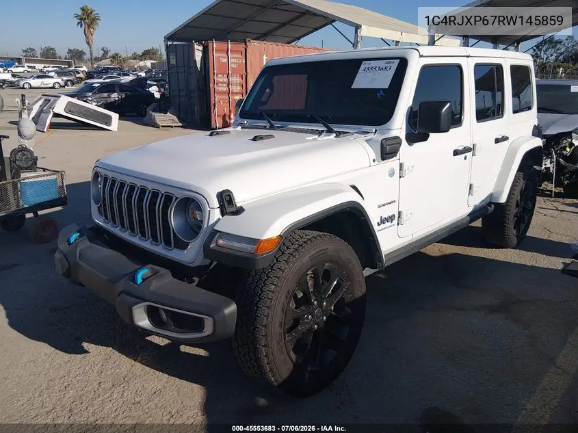2024 Jeep Wrangler 4Xe Sahara 4Xe VIN: 1C4RJXP67RW145859 Lot: 45553683