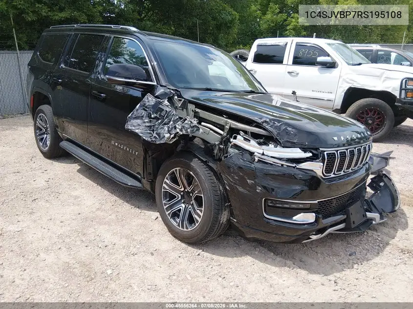 2024 Jeep Wagoneer Series Ii 4X4 VIN: 1C4SJVBP7RS195108 Lot: 45556264