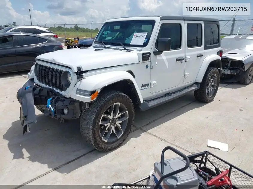 2024 Jeep Wrangler 4Xe Sport S 4Xe VIN: 1C4RJXN67RW203715 Lot: 45560198