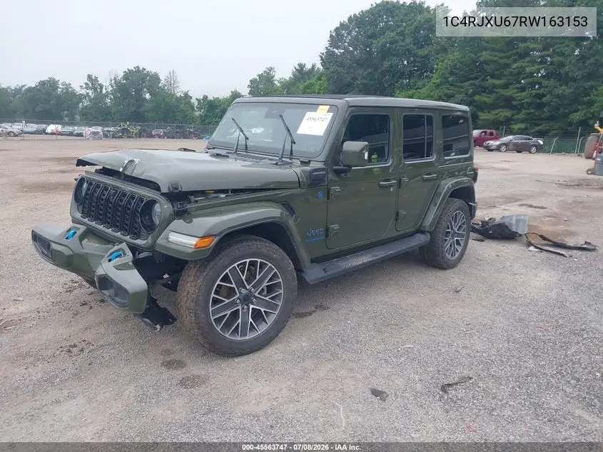 2024 Jeep Wrangler 4Xe Summit 4Xe VIN: 1C4RJXU67RW163153 Lot: 45563747