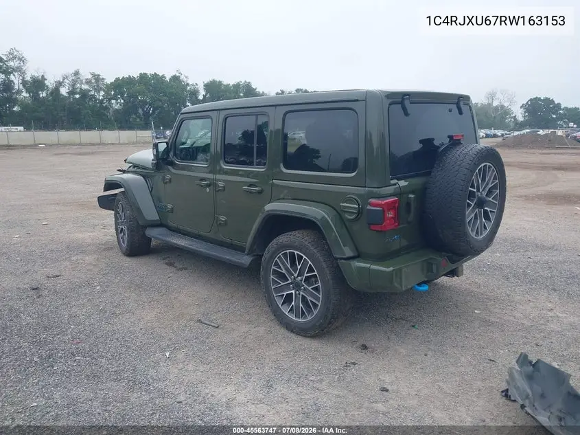 2024 Jeep Wrangler 4Xe Summit 4Xe VIN: 1C4RJXU67RW163153 Lot: 45563747