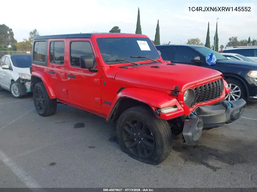 2024 Jeep Wrangler 4Xe Sport S 4Xe VIN: 1C4RJXN6XRW145552 Lot: 45570027