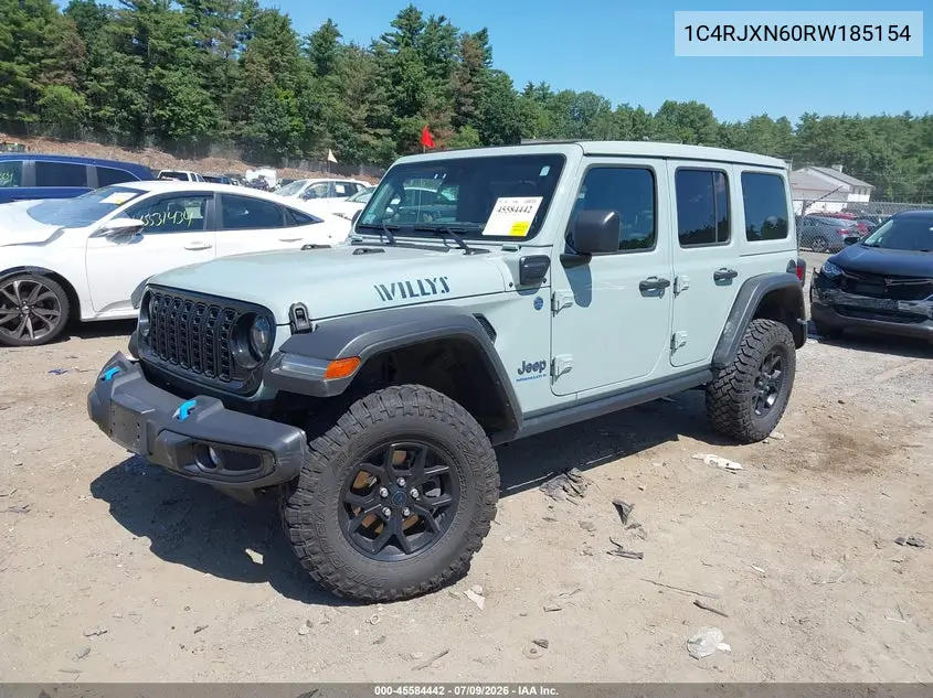 2024 Jeep Wrangler 4Xe Willys 4Xe VIN: 1C4RJXN60RW185154 Lot: 45584442