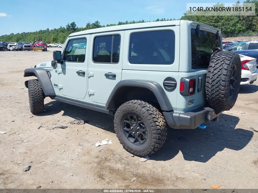 2024 Jeep Wrangler 4Xe Willys 4Xe VIN: 1C4RJXN60RW185154 Lot: 45584442