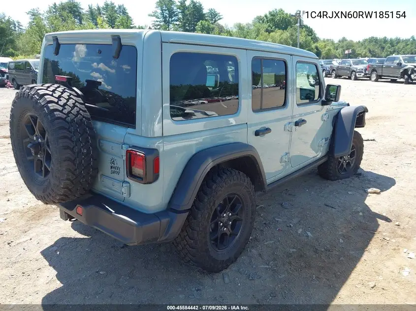 2024 Jeep Wrangler 4Xe Willys 4Xe VIN: 1C4RJXN60RW185154 Lot: 45584442