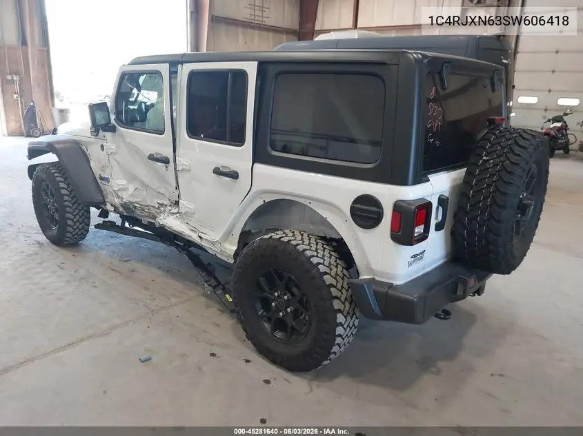2025 Jeep Wrangler 4Xe Willys 4Xe VIN: 1C4RJXN63SW606418 Lot: 45281640