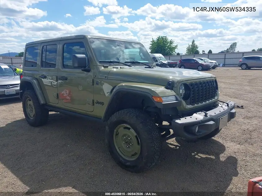 2025 Jeep Wrangler 4Xe Willys '41 4Xe VIN: 1C4RJXN60SW534335 Lot: 45306815