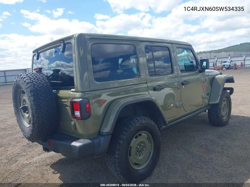2025 Jeep Wrangler 4Xe Willys '41 4Xe VIN: 1C4RJXN60SW534335 Lot: 45306815
