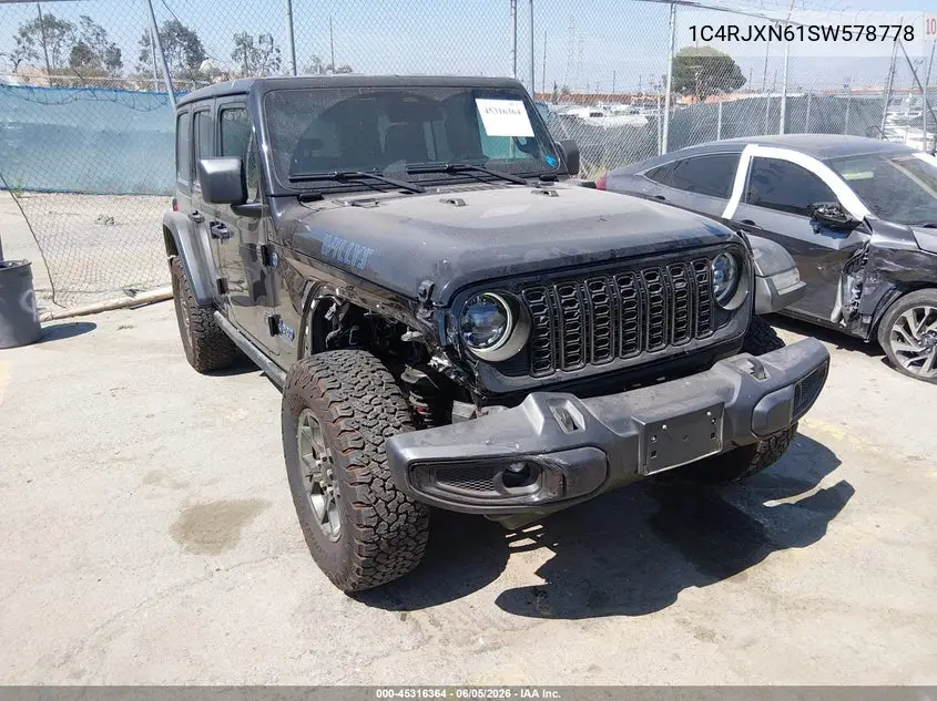 2025 Jeep Wrangler 4Xe Willys 4Xe VIN: 1C4RJXN61SW578778 Lot: 45316364