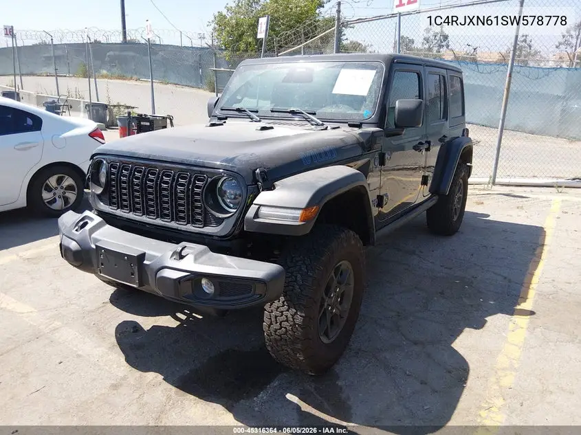 2025 Jeep Wrangler 4Xe Willys 4Xe VIN: 1C4RJXN61SW578778 Lot: 45316364
