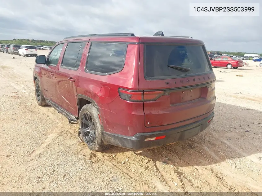 2025 Jeep Wagoneer Series Ii 4X4 VIN: 1C4SJVBP2SS503999 Lot: 45332729