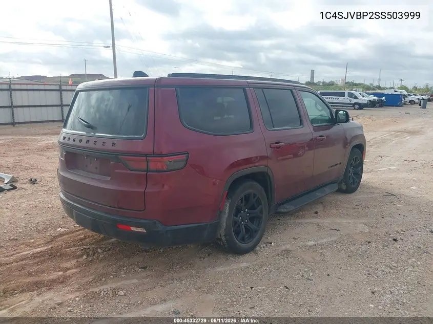 2025 Jeep Wagoneer Series Ii 4X4 VIN: 1C4SJVBP2SS503999 Lot: 45332729