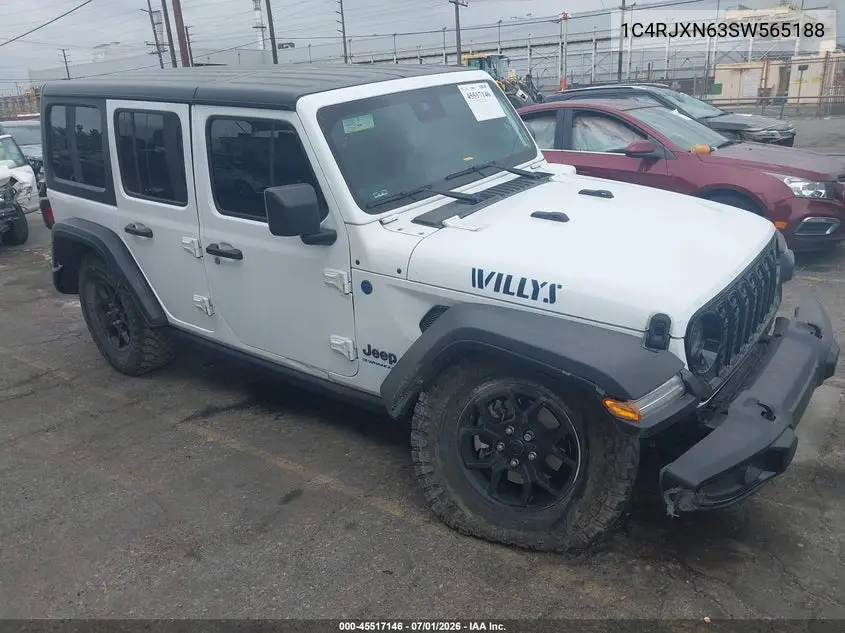 2025 Jeep Wrangler 4Xe Willys 4Xe VIN: 1C4RJXN63SW565188 Lot: 45517146