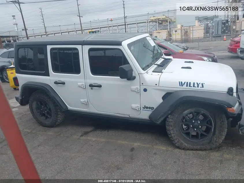 2025 Jeep Wrangler 4Xe Willys 4Xe VIN: 1C4RJXN63SW565188 Lot: 45517146