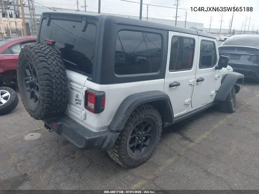 2025 Jeep Wrangler 4Xe Willys 4Xe VIN: 1C4RJXN63SW565188 Lot: 45517146