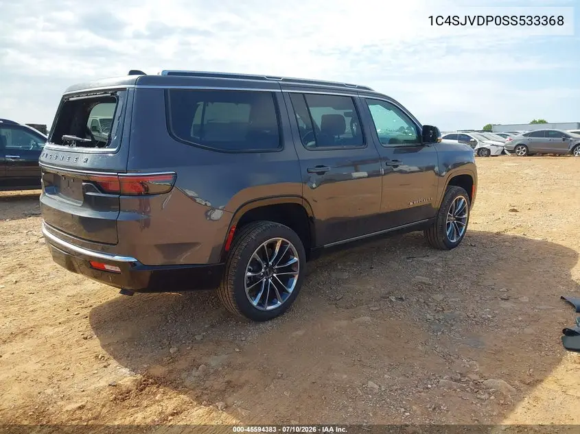 2025 Jeep Wagoneer Series Iii 4X4 VIN: 1C4SJVDP0SS533368 Lot: 45594383