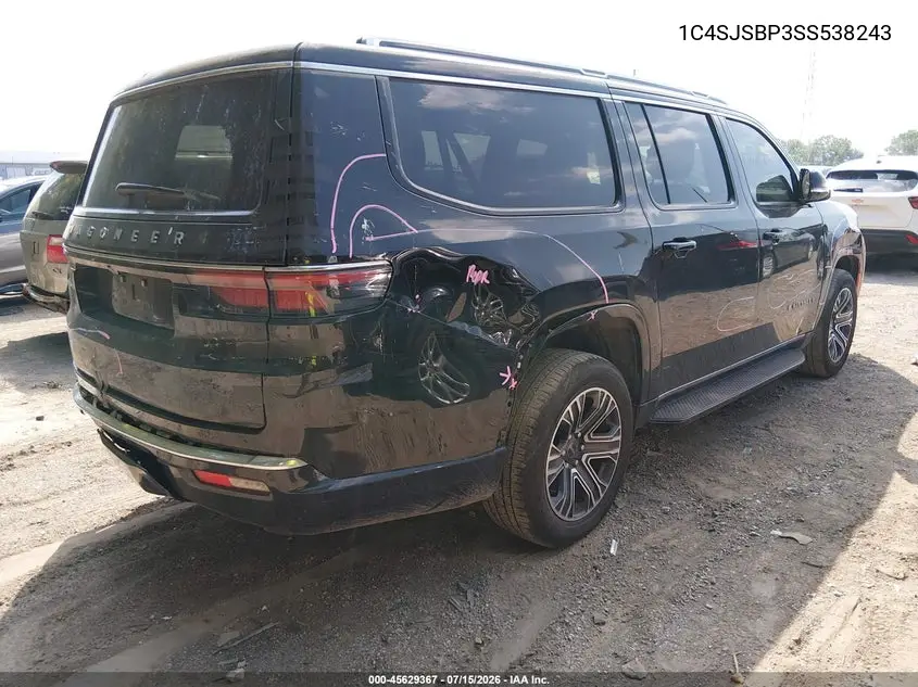 2025 Jeep Wagoneer L Series Ii 4X4 VIN: 1C4SJSBP3SS538243 Lot: 45629367