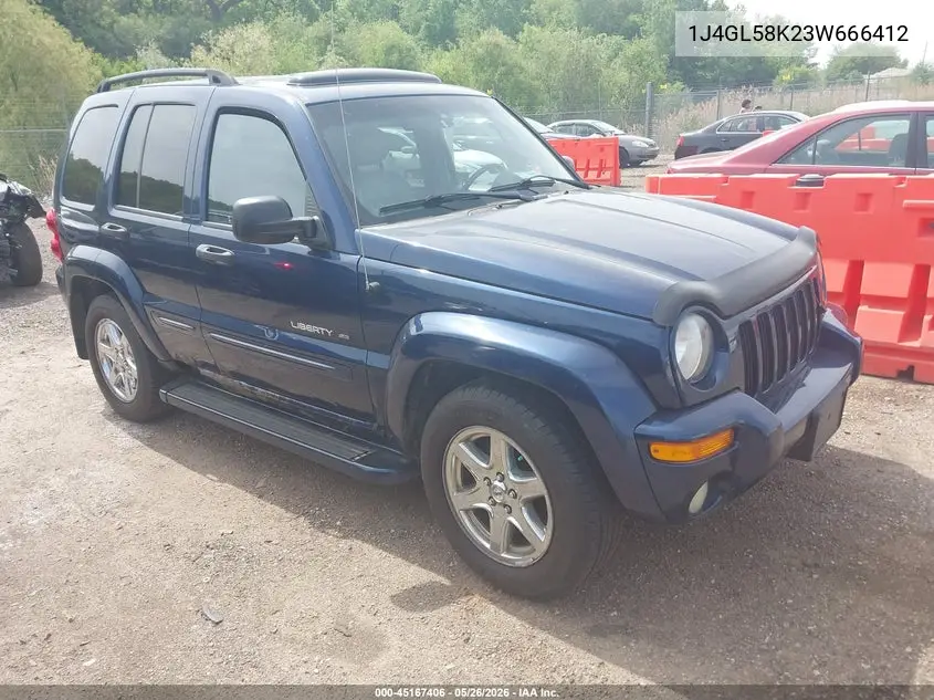 2003 Jeep Liberty Limited Edition VIN: 1J4GL58K23W666412 Lot: 45167406