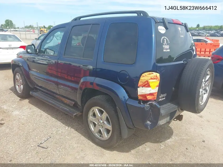 2003 Jeep Liberty Limited Edition VIN: 1J4GL58K23W666412 Lot: 45167406